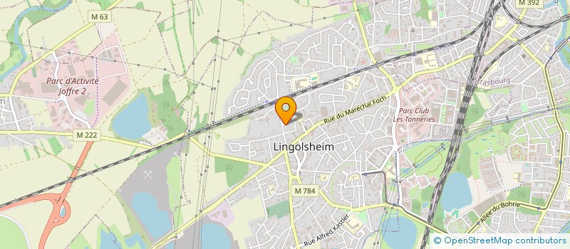 localisation de l'entreprise SCI SHICOL  LINGOLSHEIM