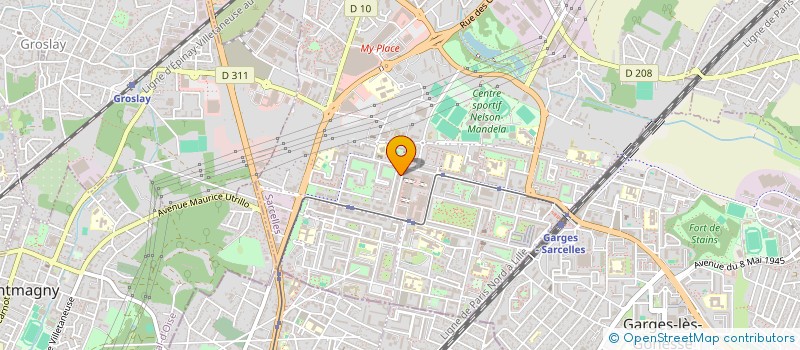 localisation de l'entreprise SCI SHIRAV à SARCELLES