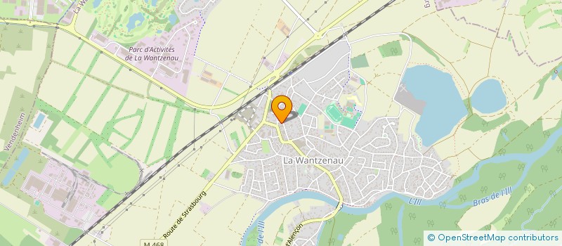 localisation de l'entreprise SCI SHIRAZ  LA WANTZENAU