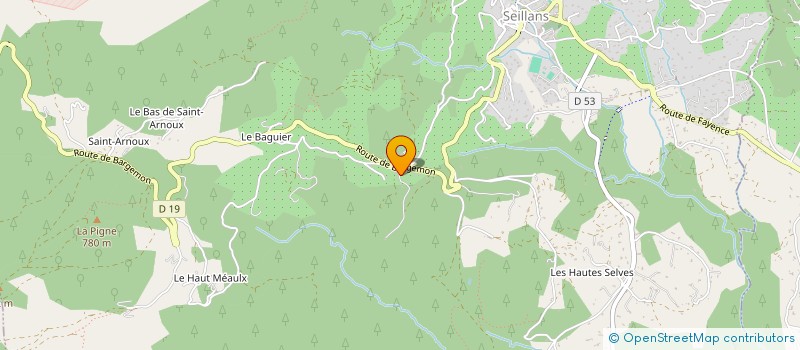 localisation de l'entreprise SCI SHIRLOCKS  SEILLANS