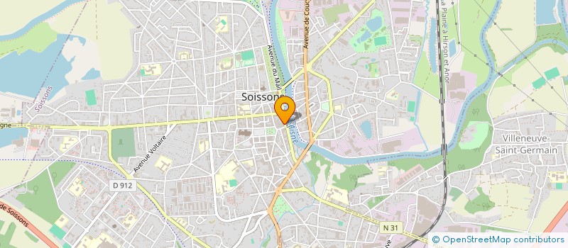 localisation de l'entreprise SCI SHIVA à SOISSONS