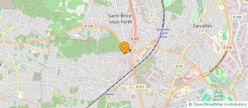 localisation de l'entreprise SCI SHIYA à SAINT-BRICE-SOUS-FORET