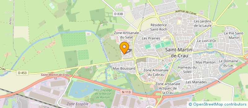 localisation de l'entreprise SCI SHL IMMO à SAINT-MARTIN-DE-CRAU
