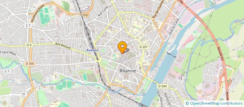 localisation de l'entreprise SCI SHLD  ROANNE