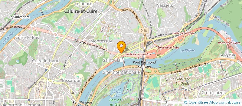 localisation de l'entreprise SCI SHM  CALUIRE-ET-CUIRE