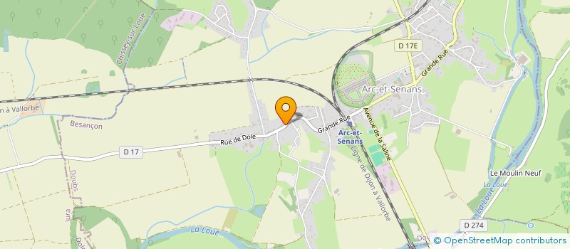 localisation de l'entreprise SCI SHOULDER  ARC-ET-SENANS