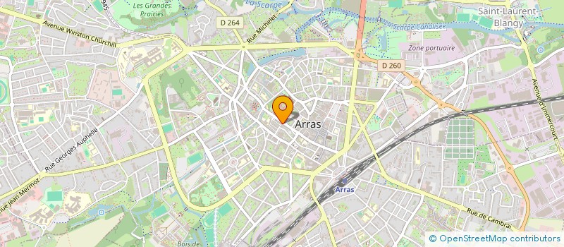 localisation de l'entreprise SCI SHOW ROOM à ARRAS
