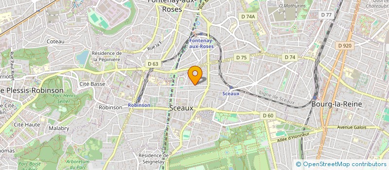 localisation de l'entreprise SCI SHU à SCEAUX