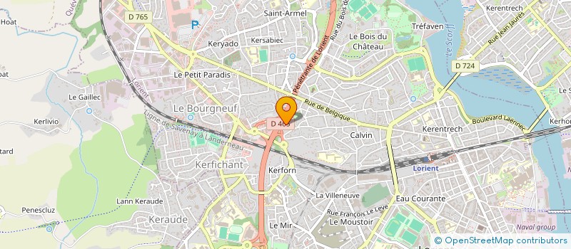 localisation de l'entreprise SCI SI  LORIENT