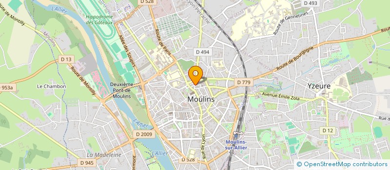 localisation de l'entreprise SCI SI2C à MOULINS