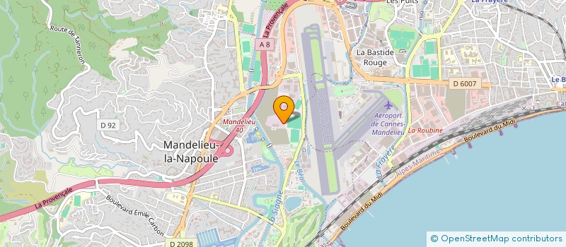 localisation de l'entreprise SCI SIAGNE ET MER à MANDELIEU-LA-NAPOULE