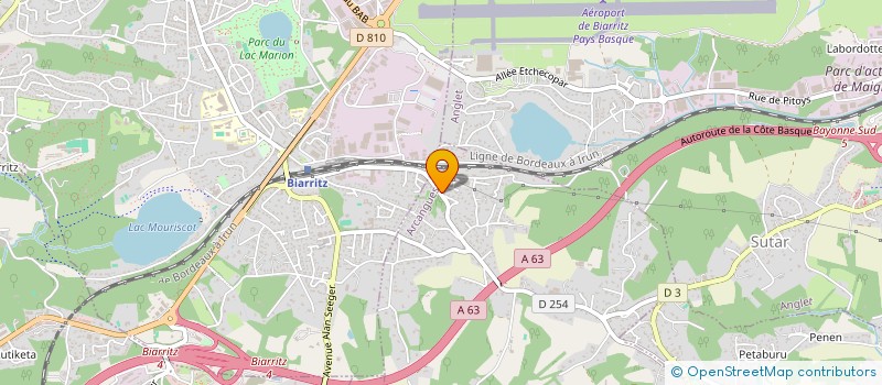 localisation de l'entreprise SCI SIAJ  ARCANGUES