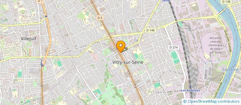 localisation de l'entreprise SCI SIAL  VITRY-SUR-SEINE