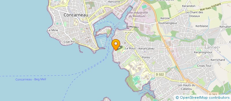 localisation de l'entreprise SCI SIAM 69  CONCARNEAU