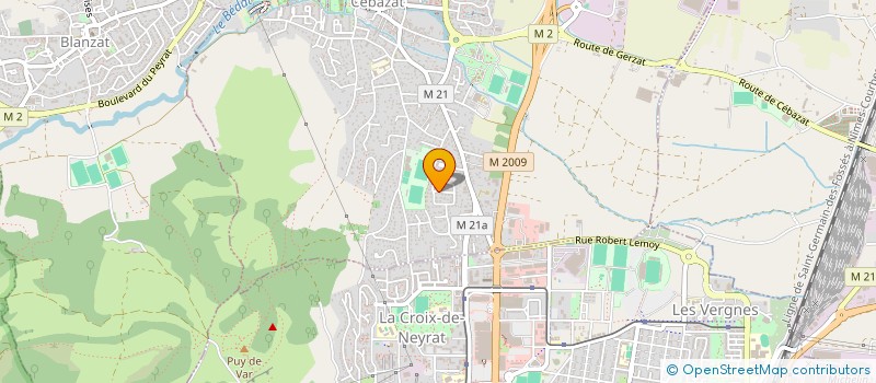 localisation de l'entreprise SCI SIANA  CEBAZAT