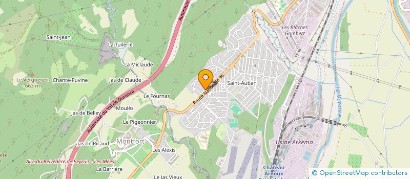 localisation de l'entreprise SCI SIARAM  CHATEAU-ARNOUX-SAINT-AUBAN