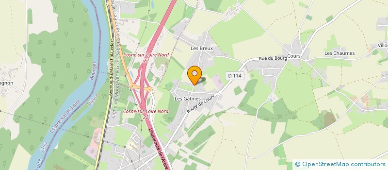 localisation de l'entreprise SCI SIB ARCHI à COSNE-COURS-SUR-LOIRE