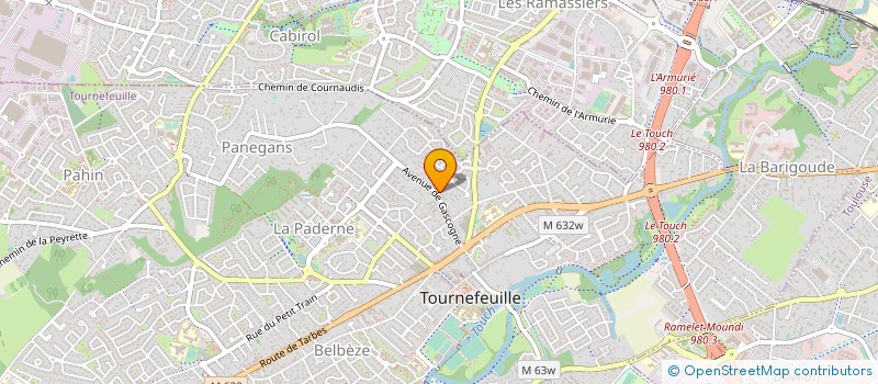 localisation de l'entreprise SCI SIBA  TOURNEFEUILLE