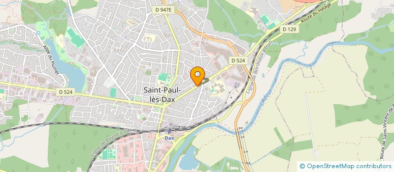localisation de l'entreprise SCI SIBA  SAINT-PAUL-LES-DAX