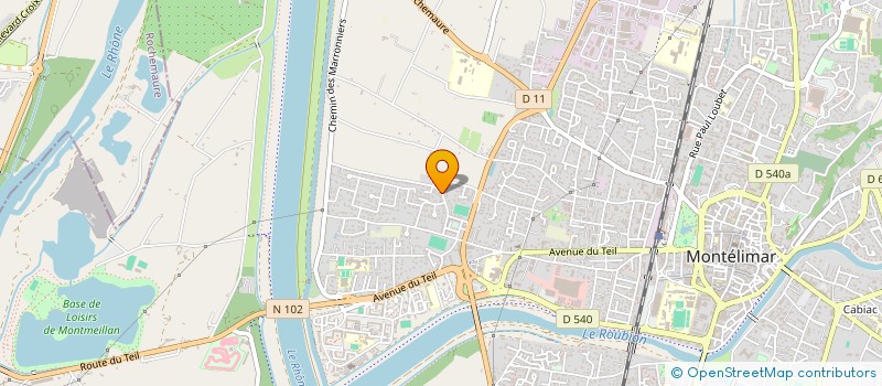 localisation de l'entreprise SCI SIBEL à MONTELIMAR