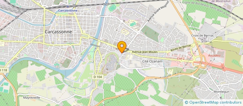 localisation de l'entreprise SCI SIBER à CARCASSONNE