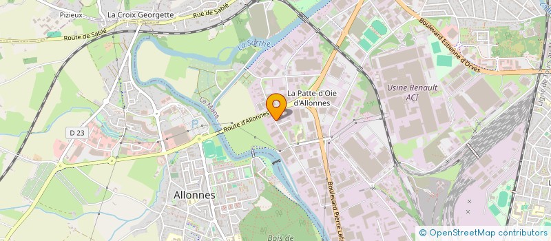 localisation de l'entreprise SCI SIBERIMMOMAT  LE MANS