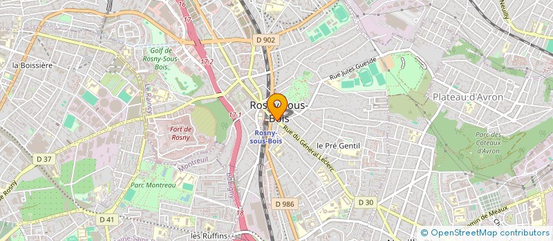 localisation de l'entreprise SCI SIBEROBI à ROSNY-SOUS-BOIS