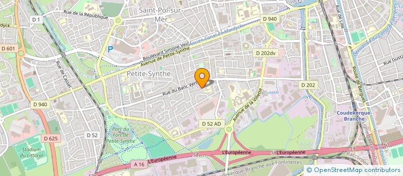 localisation de l'entreprise SCI SIBI  DUNKERQUE