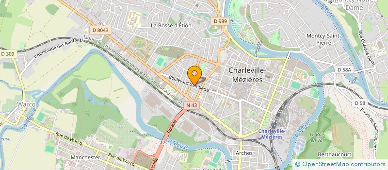 localisation de l'entreprise SCI SIBON à CHARLEVILLE-MEZIERES