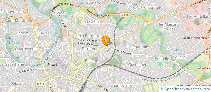 localisation de l'entreprise SCI SIBOU  NIORT