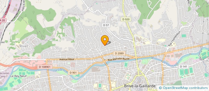 localisation de l'entreprise SCI SIBYLLE  BRIVE-LA-GAILLARDE