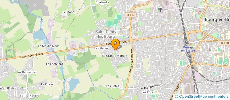 localisation de l'entreprise SCI SIC  SAINT-DENIS-LES-BOURG