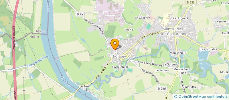 localisation de l'entreprise SCI SICA  THOISSEY