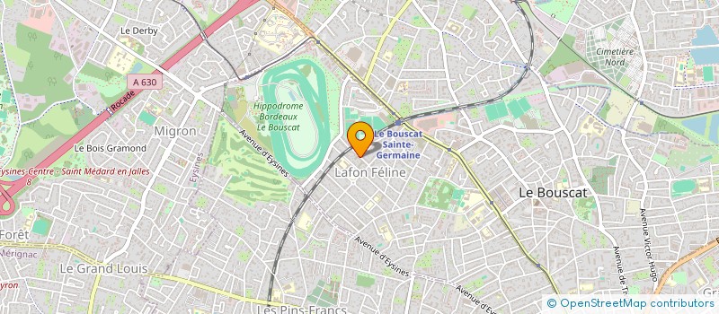 localisation de l'entreprise SCI SICAD  LE BOUSCAT