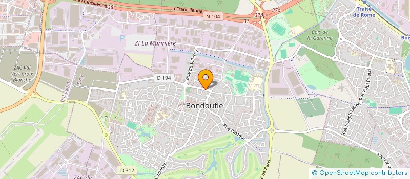 localisation de l'entreprise SCI SICARD ET ASSOCIES à BONDOUFLE