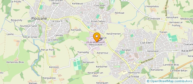 localisation de l'entreprise SCI SICARO  PLOUZANE