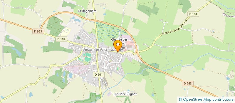 localisation de l'entreprise SCI SICAVI à BECON-LES-GRANITS