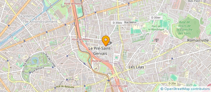 localisation de l'entreprise SCI SICEJ à LE PRE-SAINT-GERVAIS