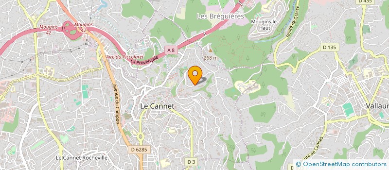 localisation de l'entreprise SCI SICHA à LE CANNET