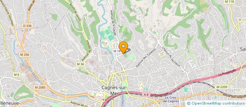 localisation de l'entreprise SCI SICKO à CAGNES SUR MER
