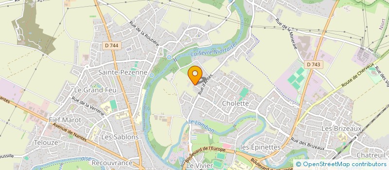 localisation de l'entreprise SCI SICOP  NIORT