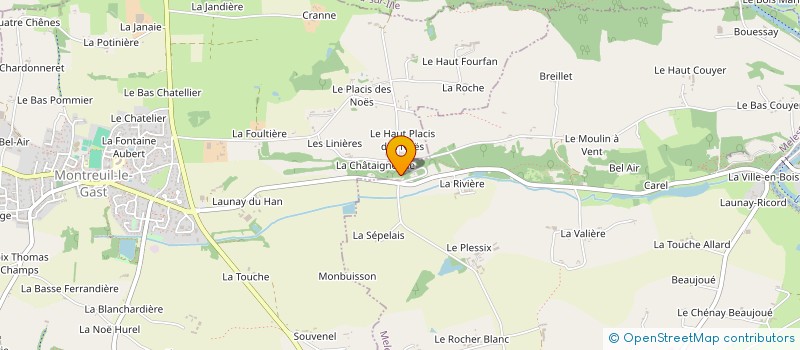 localisation de l'entreprise SCI SICOPA  LA MEZIERE