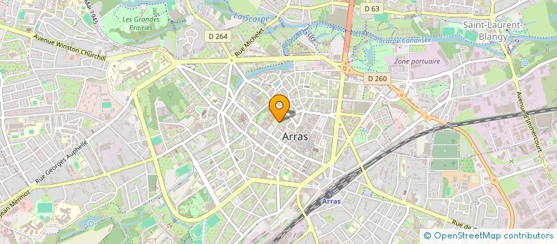 localisation de l'entreprise SCI SICRA à ARRAS