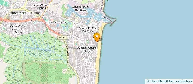 localisation de l'entreprise SCI SICRE  CANET-EN-ROUSSILLON