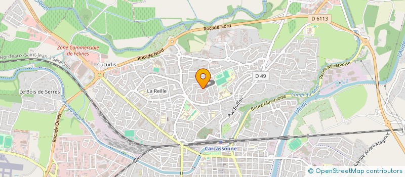 localisation de l'entreprise SCI SICRE ET FILS à CARCASSONNE