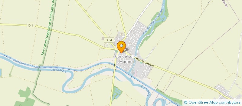 localisation de l'entreprise SCI SIDE  CONDE-SUR-MARNE