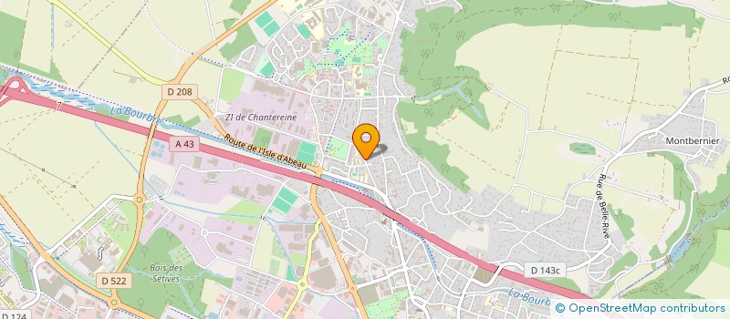 localisation de l'entreprise SCI SIDENA  BOURGOIN-JALLIEU