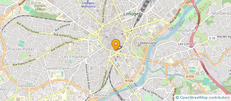 localisation de l'entreprise SCI SIDI BELOR à LIMOGES