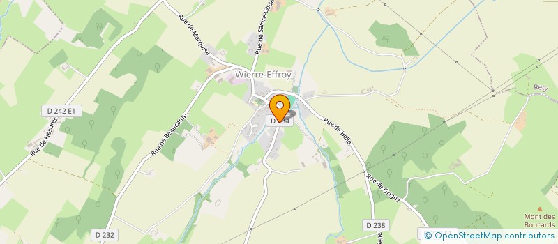 localisation de l'entreprise SCI SIDIAL  WIERRE-EFFROY