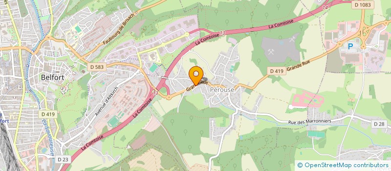 localisation de l'entreprise SCI SIDOMA  PEROUSE